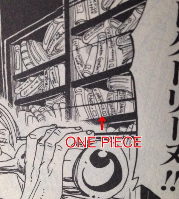 One Pieceが大好きな神木 スーパーカミキカンデ チョッパー編ですが ここではいろんな本の背表紙に面白いタイトルがつけられています One Piece 一鬼夜行 Dr ドリトル ハリーポッター ファイナルファンタジーなどなど 手元に単行本ある方