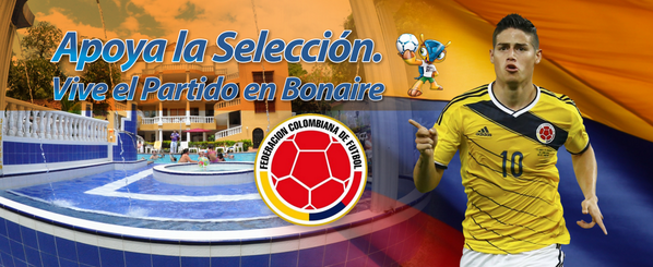 HotelBonaire's tweet photo. Vive la emoción del partido #BRAvsCOL #COL #BRA en @HotelBonaire y apoya la @FCFSeleccionCol en #Brasil2014 http://t.co/nKyIKIYwGR
