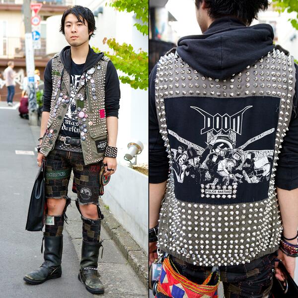 Harajuku in handmade crust #punk patch Punk boots, Boots, Punk rocker Ch. 