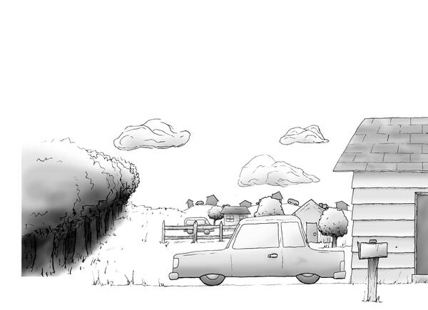 SimpletonTweets's tweet image. Got the background for the next page done, just not the characters. Some intense writer's block going on here...