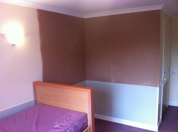 AbstractBuildin's tweet image. Quick job at a #nursinghome #replastering after wall tiles removed. #building #Bedford