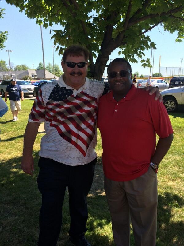 What a great parade. Mayor Dean Jessup was happy to welcome our Grand Marshal: Superintendent Dr. Shawn A. Smith!