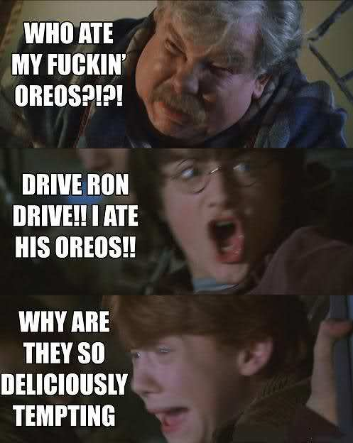 Masked_Man745's tweet photo. Never take the man's oreos........... http://t.co/4k8fyc1CVc