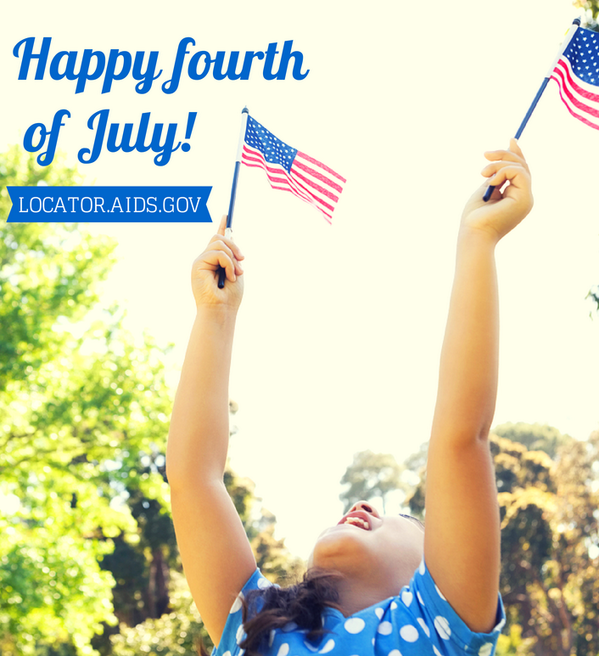 HIVGov's tweet photo. Happy 4th of July! Share the #HIV testing site Locator with your family &amp; friends: http://t.co/BcvSQGBYOQ http://t.co/1ZLeOysqZ0