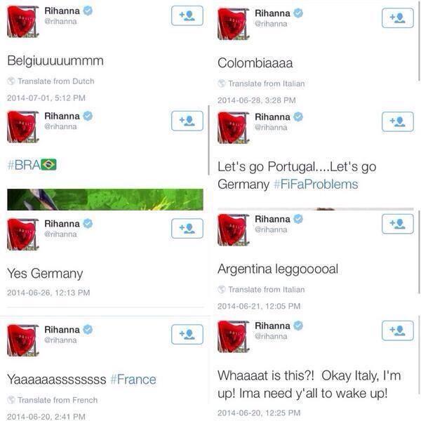 Have a strange feeling <a href="/rihanna/">Rihanna</a> is a Miami Heat fan....