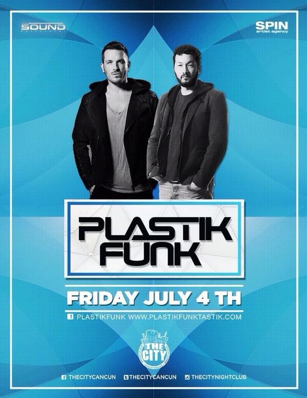 Technomelodico's tweet photo. Tonight:

Plastik Funk @ The City Cancún

Tickets: http://t.co/GMi9FKrMGg http://t.co/KnumLhgUc0