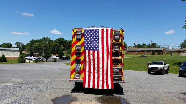 Engine 4 is Ready for the 4th of July parade!!