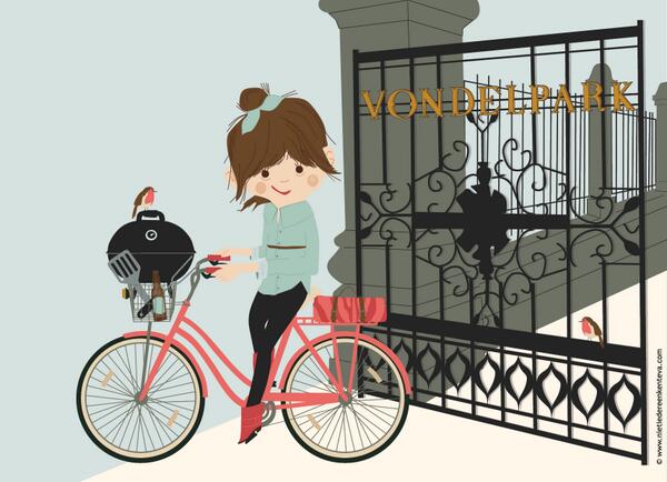 Eefje luidt het weekend in! #eefje #vondelpark #bbq #fietsen #nietiedereenkenteva #weekend