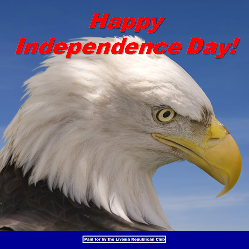 LivoniaGOP's tweet photo. Happy Independence Day! http://t.co/Ww1TIdABt3