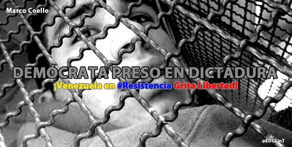 odilioe's tweet photo. Marco Coello  #LiberenAMarco @PorHumanidad #LibertarYa #PresoPorProtestar http://t.co/2YytKDZarY