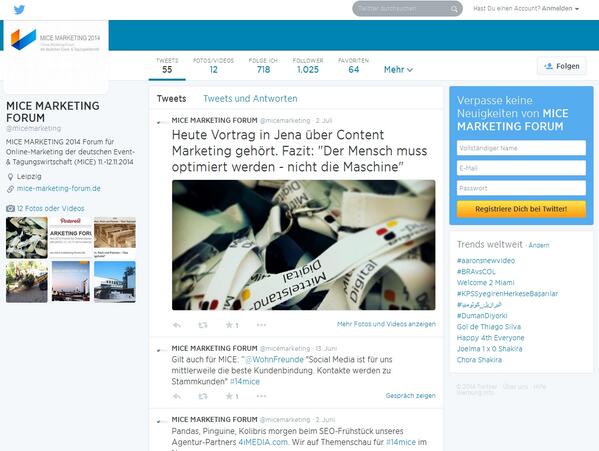 1.000 folgen “<a href="/micemarketing/">MICE MARKETING FORUM</a>” hier bei Twitter – danke an alle!!! mice-marketing-forum.de/twitter-online…