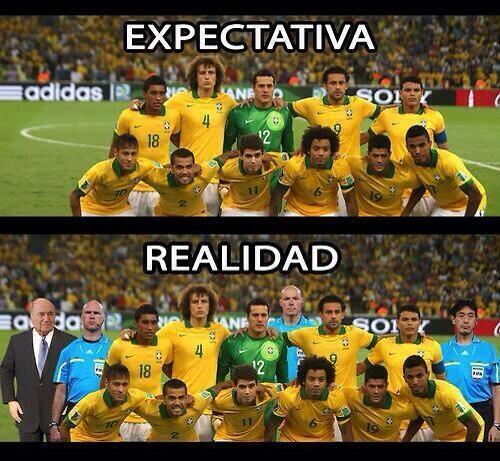 OraleWe's tweet photo. La verdadera alineación de Brasil. http://t.co/9Zd6WVl0PU