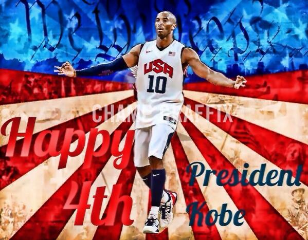 ChampGraffix's tweet photo. Happy 4th of July from the President! http://t.co/XhhLzd57gK