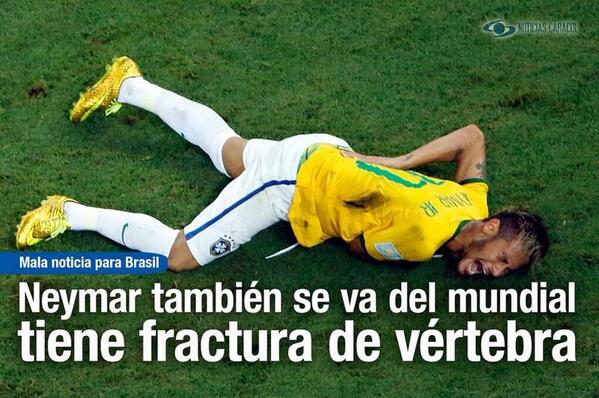 GianGinoble's tweet photo. Nooooo! No lo puedo creer! 😢😢😢 #Neymar http://t.co/tdiU17gvsz