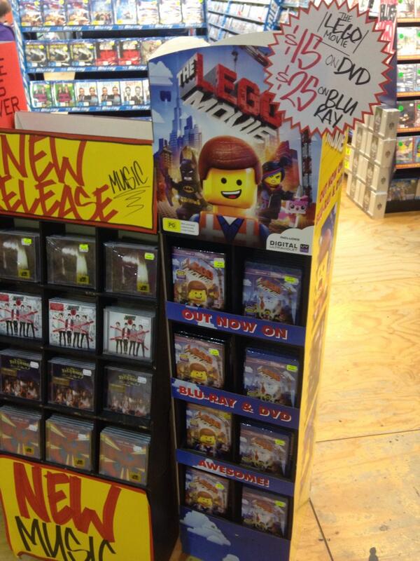 RachelL_JBaus's tweet photo. The LEGO Movie $15 on DVD and $25 on BluRay. Only for this weekend!! http://t.co/qSPhY96wbE