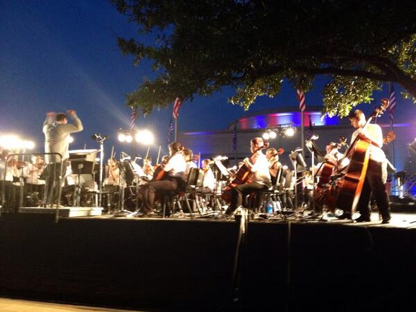 Bush41Library's tweet photo. The @bvso is on stage performing at #BushFourth http://t.co/OB8QCPmrfP