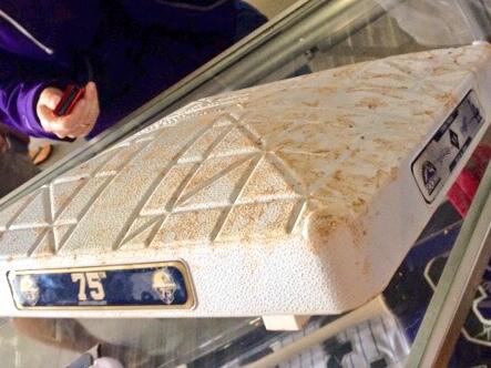Rockies's tweet photo. Tonight is the 75th anniversary of Lou Gehrig's famous speech. Here are tonight's #Gehrig75 commemorative bases: http://t.co/6HS0rHkikL