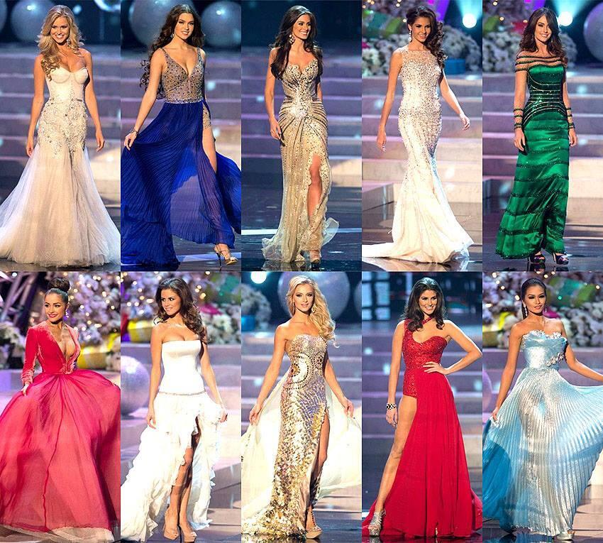 Miss universe top top 10 evening gown