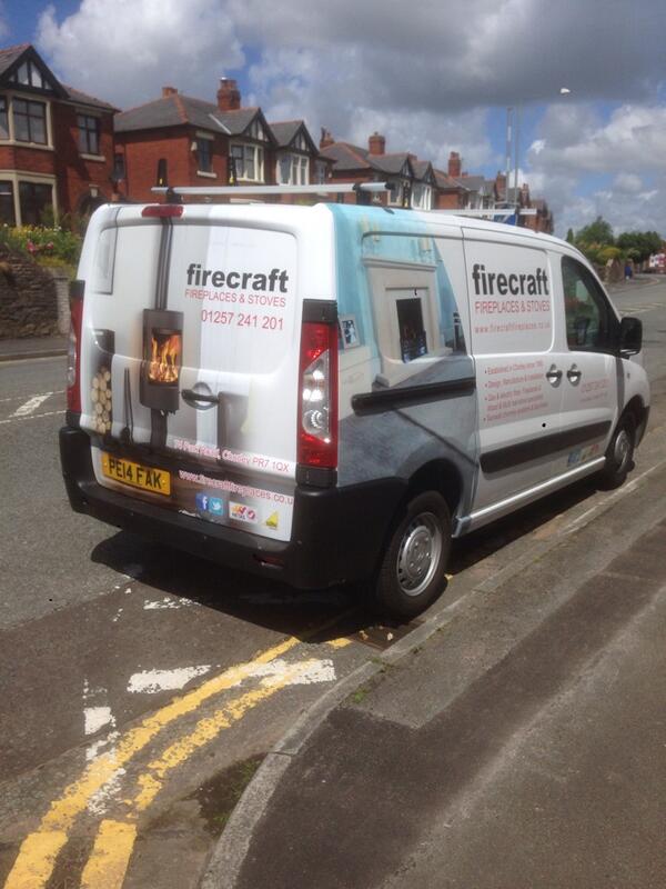 FirecraftFplace's tweet image. Just picked up a new addition to the Firecraft fleet all nicely wrapped by #poppysigns @StovaxGazco @FireCraftLeics