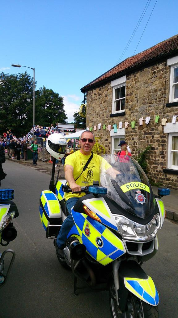 WestTanfield's tweet photo. We've recruited some new outriders to support our royal visitors... #tourdeyorkshire http://t.co/HYVHlcFC7H