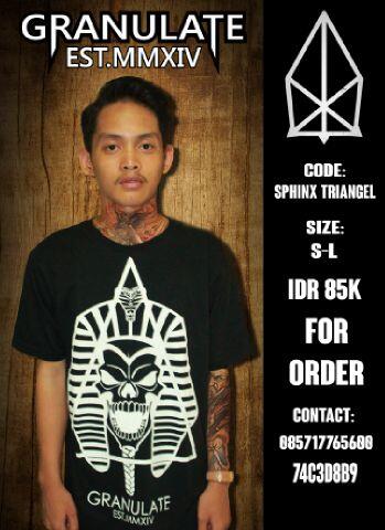 granulate's tweet photo. SPHINX TRIANGEL | M L XL | IDR.85K | 085717765600 PIN: 74C3D8B9 http://t.co/PCVklN8fmm