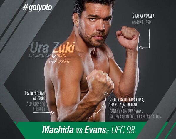 lyotomachidafw's tweet photo. É hoje! De novo cinturão pode vir com o gancho de esquerda. Fez Evans desabar no chão no UFC 98. #PressLyoto #GoLyoto http://t.co/kV6Mp7eF16