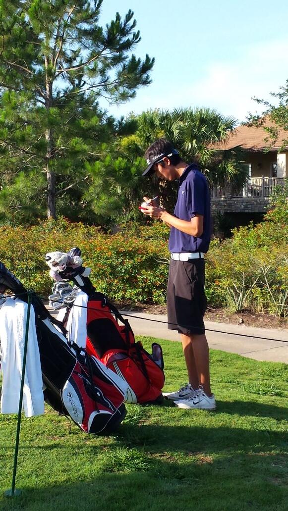 BryanMulryGGGA's tweet photo. James Wang makes final preparation for today 1st rd at the HJGT event at Eagle Creek @GGGAgolf #trainlikechampion http://t.co/gHS6xhIOX0