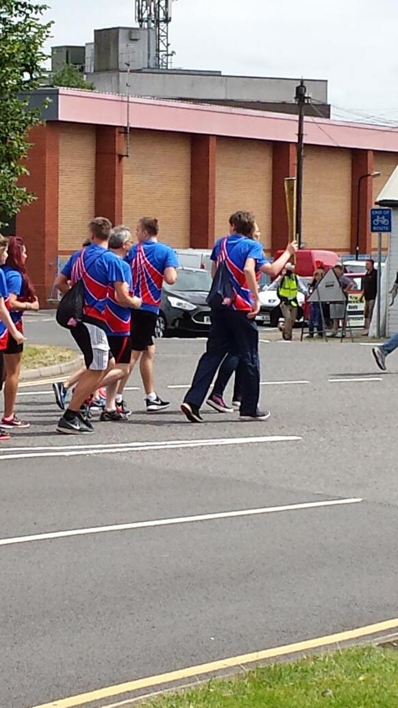 NuneatonLives's tweet photo. Olympic Torch run http://t.co/spt6p8fykR