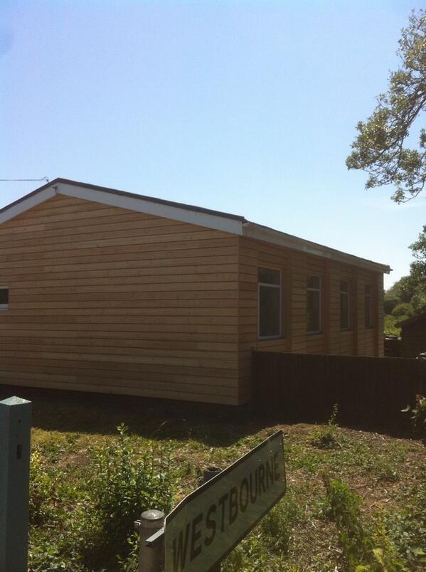 Mostly done just the sills to do and we are there!!!#larchcladding#silvatimber