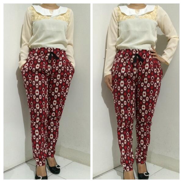 fashiffashop's tweet photo. Ethnic Pants • bahan cotton • pinggang full karet • fit S to XL • Rp. 70.000 • order DM ya follow IG fashiffashop http://t.co/ppVUeypSUy