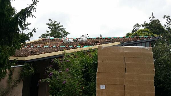 EcoloIsolation's tweet image. #sarking #isolation de #toiture en cours à #CastanetTolosan #LaineDeBois. Contactez nous pour une étude ou un #devis