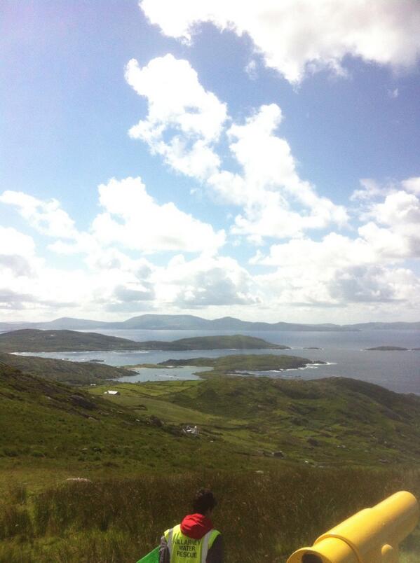 Top of Coomkista outside Waterville @RingOKerryCycle #RingofKerryCharityCycle