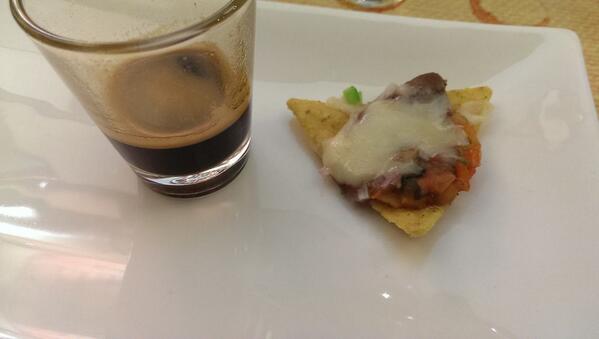 primaveron's tweet photo. This is @RushinaMG's food pairing with the Ethiopian Sidamo. Loved it! @apbcookstudio #CCDSquareUp http://t.co/N44kLcDNcu