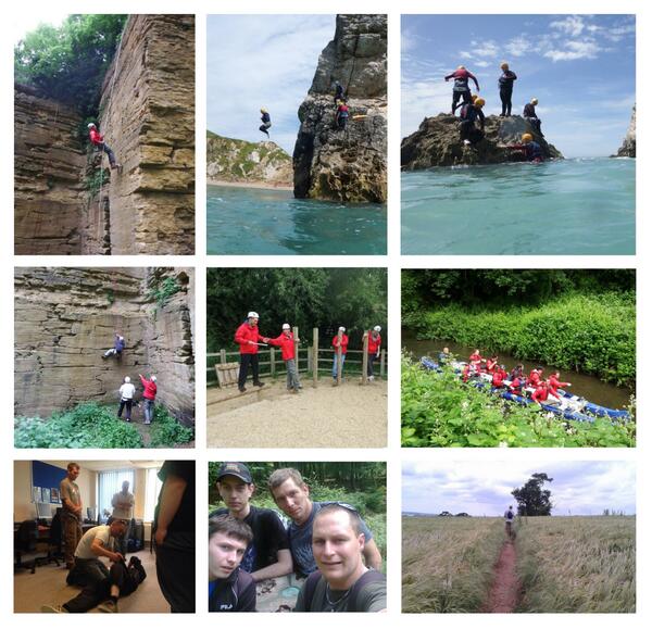 RyanBastin's tweet photo. some recent adventures.. climbing, abseiling, canoeing, coasteering, orienteering, low-ropes and first-aid.. http://t.co/OrQpBPGRXh