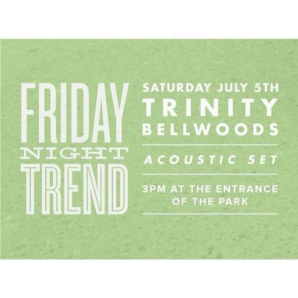 Its a beautiful day! So we are going to be playin' some tunes in <a href="/TrinityBellwood/">Trinity Bellwoods & Park</a>
