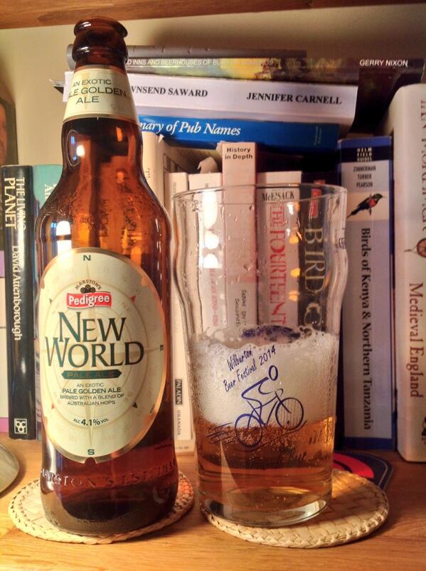 Pale, fruity &amp; floral  #Marstonsbeer New World Pale Ale a top taste for summer. Unpasteurised, very refreshing 4.1ABV