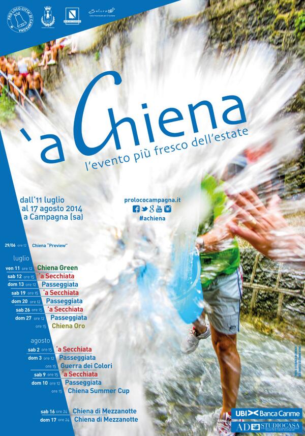 ProLocoCampagna's tweet photo. #achiena PROGRAMMA UFFICIALE su http://t.co/6uATPp0MxH http://t.co/6FZCydYbE7