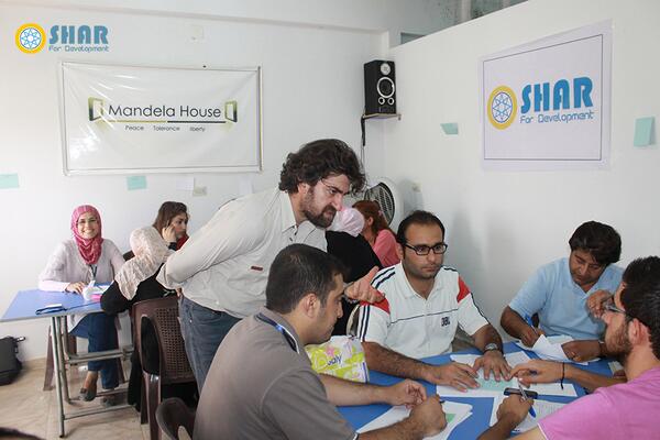 SharDevelopment's tweet image. "Co-partner" the fourth day of #women workshop in #Qamishli city in #Syria #peace @UN_Women @wdn #TwitterKurds