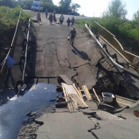 На Луганщине взорван мост через Северский Донец, - МВД - Цензор.НЕТ 7644