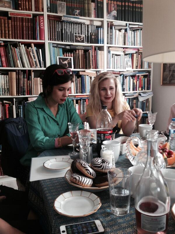 trwldenmark's tweet photo. We're very honored to meet the brave members of @pussyrrriot #trwldk http://t.co/49SM3TczJi