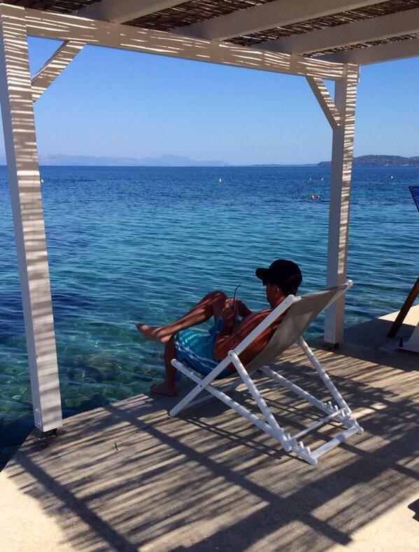 Missing my deck chair #marbellacorfu