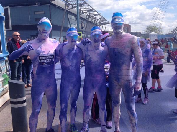 GalenGilly's tweet photo. Messy morning on the Colour Run! http://t.co/GOVQxyWQg4