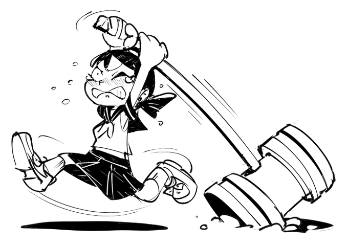 お絵描き:殴りたい 