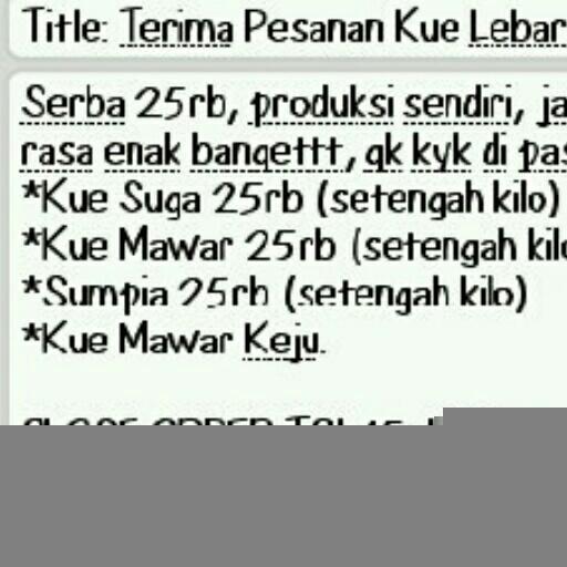 nm_shop_'s tweet photo. Pesan kue lebaran harga grosir? Close 15 Juli u/ order. Add 28DA0889. Malang free ongkir. #kuelebaran #malangkuliner http://t.co/PsZVpDKydG