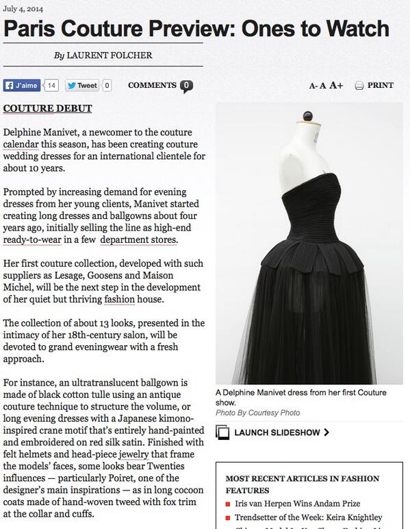 Thank you🙏 @womensweardaily #DelphineManivet#PFW