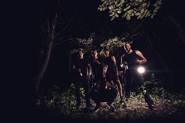 BurnAfterMe's tweet photo. drinking some beer in the forest during the shooting of "Revive The Lights" #revivethelights #burnafterme #bam #yolo http://t.co/kuH2WkwmCm