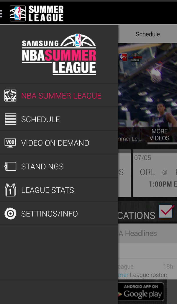 NBA's tweet photo. Download the @NBASummerLeague Live App for tablet/phone for all of the scores, stats &amp; video of #NBASummer! http://t.co/faM8zegk9g