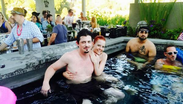 ManuIntiraymi's tweet photo. Too much fun! @RodRoddenberry @alexalbrecht @MishelPrada #party #4thofJuly2014 #StarTrek #actorfilms http://t.co/VWO5P5iKMz