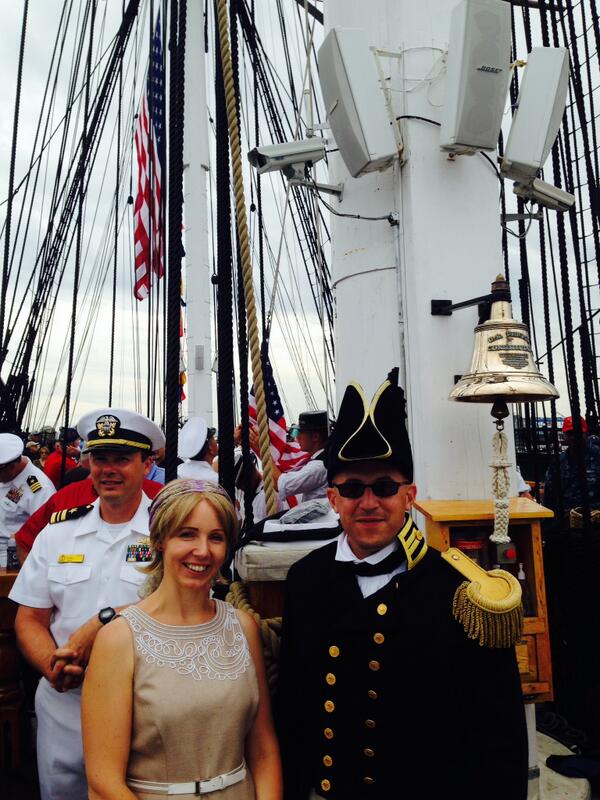 SusieKitchens's tweet image. On magnificent USSConstitution #4July turnaround. Cruising in hurricane watch #notsensible but, huzzah, they did it!