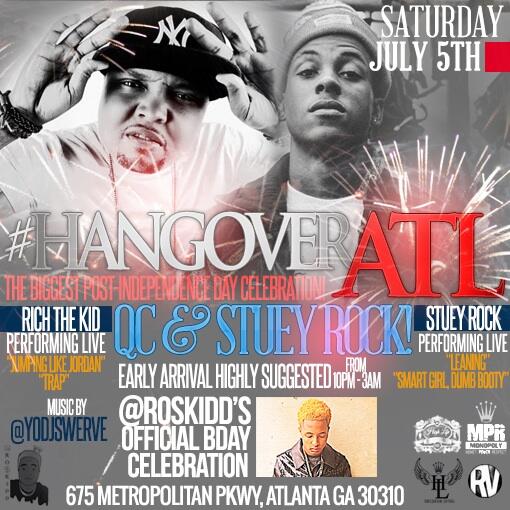 hollywoodbeatz's tweet image. #QC in the building tonight ! @IAmRichTheKid never comes alone !! #HangoverATL tonight!@ROSKidd bday ! #HighLifeEnt